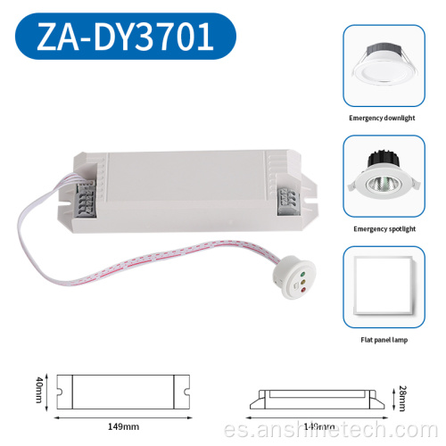 Controlador de luz de emergencia contra incendios